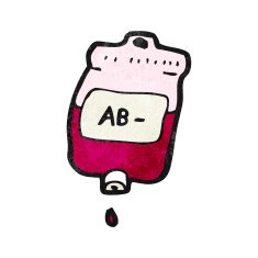 cartoon blood bag N10