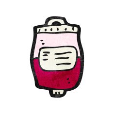 cartoon blood bag N11