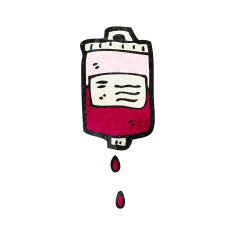 cartoon blood bag N12