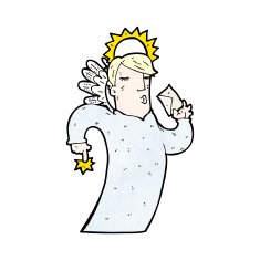 cartoon angel with letter N3