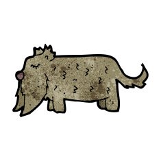 cartoon little dog N95
