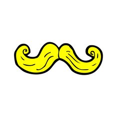 cartoon blond mustache N2