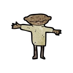 cartoon bald man N25