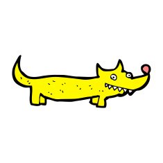 cartoon little dog N97