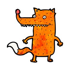 funny cartoon fox N20