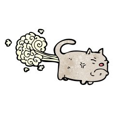 cartoon farting cat N7
