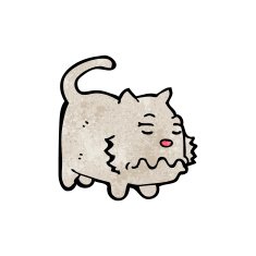 Cartoon Cat N263