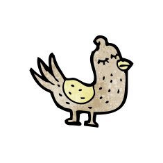 Cartoon Bird N411