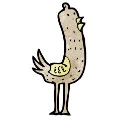 Cartoon Bird N412