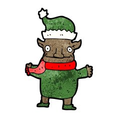 Cartoon Christmas Elf N92