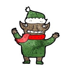 Cartoon Christmas Elf N93