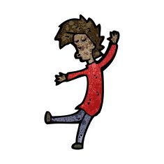 cartoon dancing man N56