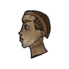 cartoon profile face N3