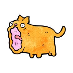 funny shrieking cat N2