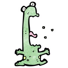 cartoon burping frog N4