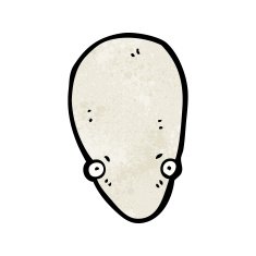 Cartoon Alien Face N24