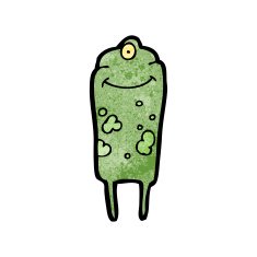cartoon weird alien N19