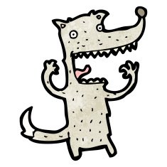 excited wolf N2
