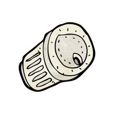 cartoon disposable coffee cup N2