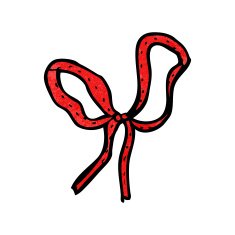 cartoon decorative ribbon N5