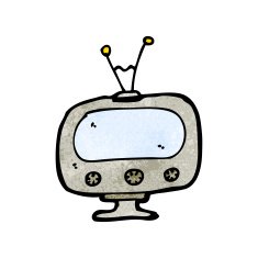 cartoon television set N4