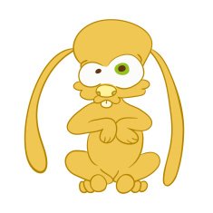 crazy cartoon hare N2