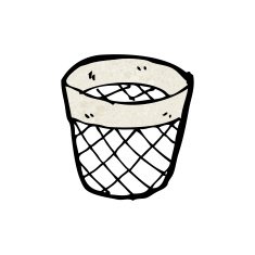 cartoon waste paper basket N4