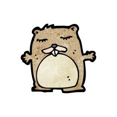 funny cartoon beaver N14