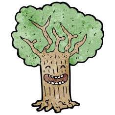 happy cartoon tree N2