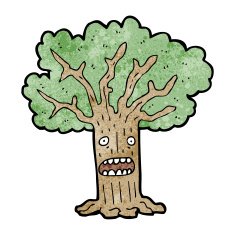 cartoon worried tree N2