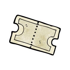 cartoon movie ticket N4