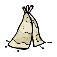 cartoon indian tent N4