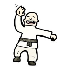 Cartoon Karate Man N8