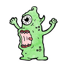 crazy alien cartoon N4