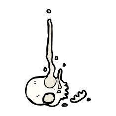 cartoon smoking skull N9