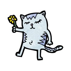 Cute cartoon cat N39