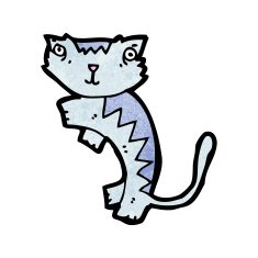 Cartoon Cat N268