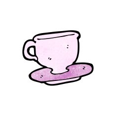 cup and saucer cartoon N3