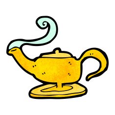 cartoon magic lamp N3
