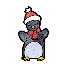 Cute cartoon penguin N12