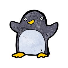 Cute cartoon penguin N15
