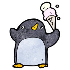 Cute cartoon penguin N16
