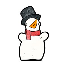 Cartoon Snowman N76