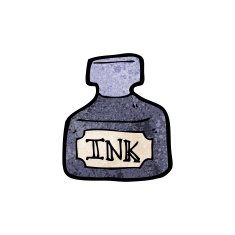 ink bottle cartoon N6