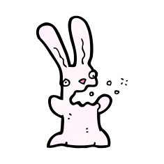 burping rabbit cartoon N11