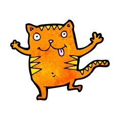 Cute cartoon cat N41