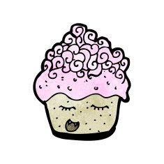 cupcake cartoon character N4