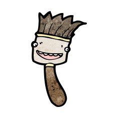 paint brush cartoon N11