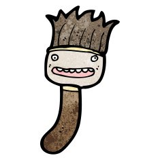 paint brush cartoon N12