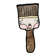 paint brush cartoon N13